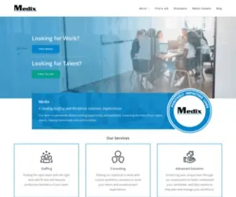 Medixteam.com(Staffing Agency and Workforce Solutions Provider) Screenshot