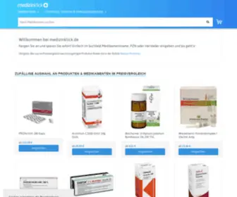 Medizinklick.de(Preisvergleich für Online) Screenshot