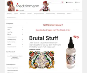 Medizinmannshop.de(Medizinmann Tattoozubehör) Screenshot