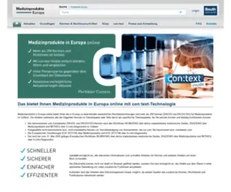 Medizinprodukte-Europa.de(Medizinprodukte in Europa) Screenshot