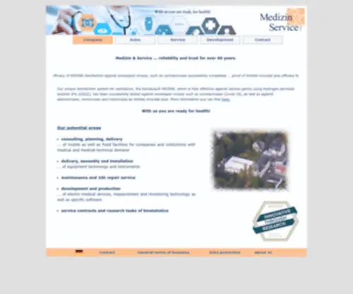 Medizinservice-Sachsen.de(Medizin & Service GmbH) Screenshot