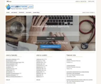 Medjobnetwork.com(Home: physician jobs) Screenshot