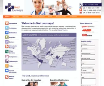 Medjourneys.com(Affordable Medical Travel & Tourism Company) Screenshot