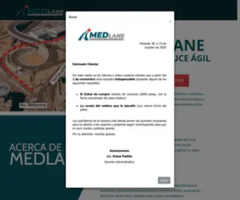 Medlane.mx(Inicio) Screenshot