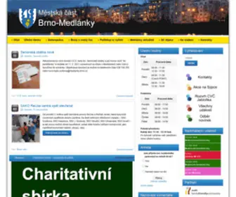 Medlanky.cz(Oficiální web MČ Brno) Screenshot