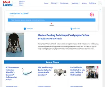 Medlatest.com(Medical Device News Resource) Screenshot