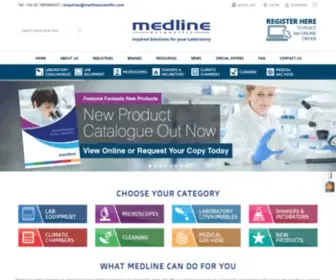 Medlinescientific.com(Medline Scientific Ltd) Screenshot