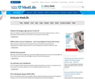 Medlive.ro(Articole MedLife) Screenshot