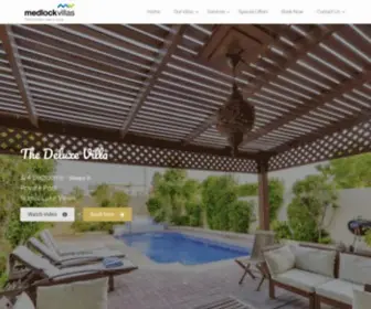 Medlockvillas.com(Dubai Holiday Villas with Private Swimming Pools) Screenshot