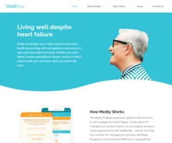 Medly.ca(Integrating heart failure care from hospital to home) Screenshot