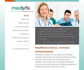 Medlytix.com(Healthcare Predictive Analytics with Medlytix) Screenshot