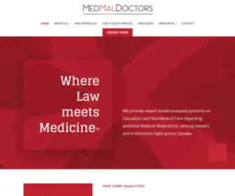 Medmaldoctors.ca(Where Law meets Medicine) Screenshot