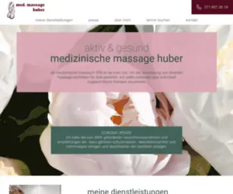 Medmassage-Huber.ch(Medizinische Massage) Screenshot