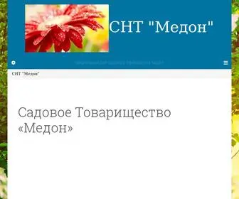 Medon-SNT.ru(СНТ "Медон") Screenshot