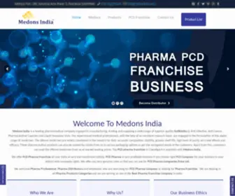 Medonsindia.com(PCD Pharma Franchise Company) Screenshot