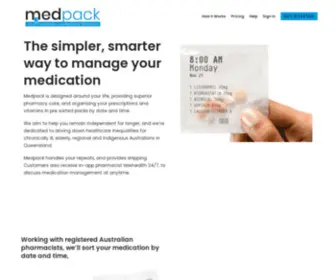 Medpack.com.au(Your medication) Screenshot