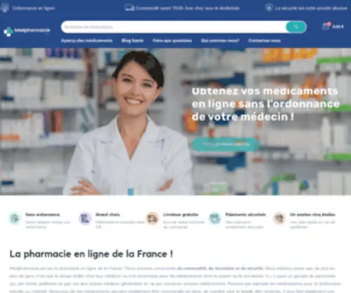 Medpharmacie.net(La pharmacie en ligne de la France) Screenshot