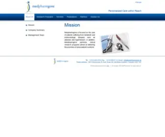 MedpharmGene.ca(MedpharmGene) Screenshot