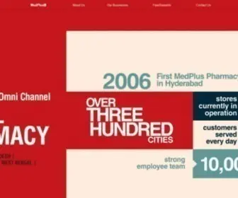 Medplusindia.com(MedPlus India's Largest Retail Pharmacy Omni Channel) Screenshot