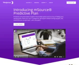Medpricer.com(Optimize purchased services and manage contracts) Screenshot