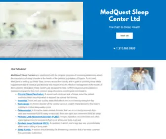 Medquestng.com(MedQuest Sleep Center) Screenshot