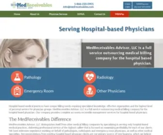 Medreceivables.com(LLC is a full service outsourcing medical billing company) Screenshot