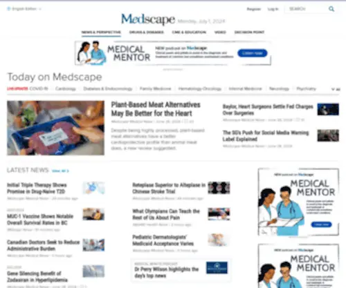 Medscape.com(Today on Medscape) Screenshot
