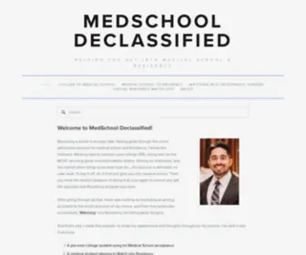 Medschooldeclassified.com(MedSchool Declassified) Screenshot