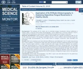 Medscimonit.com(Medical Science Monitor) Screenshot