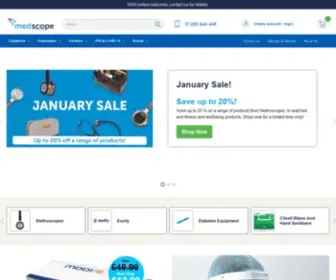 Medscope.co.uk(Medical Supplies) Screenshot