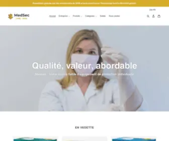 Medsecare.ca(Medsec, votre sécurité nous tiens à coeur) Screenshot