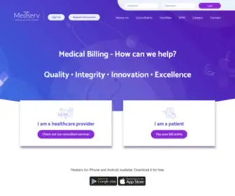 Medserv.ie(Medical Account Services) Screenshot