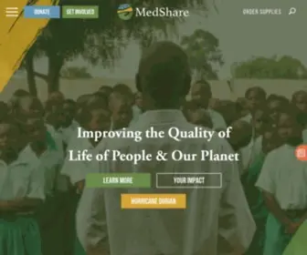 Medshare.org(Global Healthcare Nonprofit) Screenshot