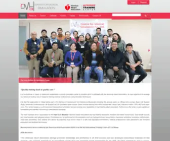 Medsimulationnepal.com(CMS) Screenshot