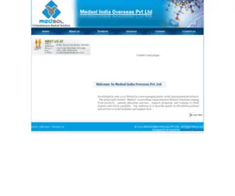 Medsolindia.in(Medsol India Overseas Pvt) Screenshot