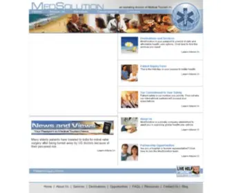 Medsolution.com(Medical Tourism Services) Screenshot