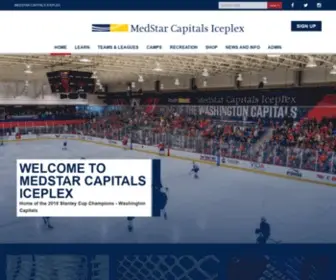 Medstarcapitalsiceplex.com(MedStar Capitals Iceplex) Screenshot
