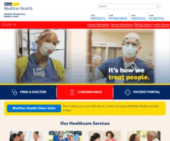 Medstarmontgomery.org(MedStar Montgomery Medical Center) Screenshot