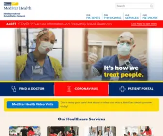 Medstarnrh.org(MedStar National Rehabilitation Network Washington DC) Screenshot