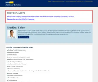 Medstarprovidernetwork.org(MedStar Provider Network) Screenshot