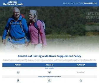 Medsupplementsinfo.co(Mutual Medicare Quote) Screenshot