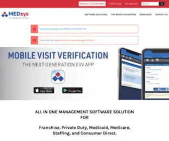 Medsyshcs.com(Home Healthcare Management Software) Screenshot