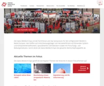 Medtech-Expo.ch(Swiss Medtech Expo) Screenshot