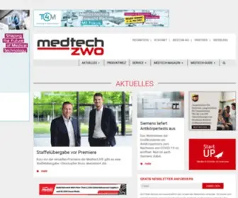 Medtech-Zwo.de(Aktuelles aus der Medizintechnik) Screenshot