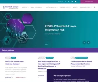 Medtecheurope.org(MedTech Europe) Screenshot