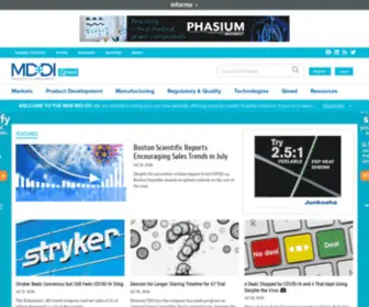 Medtechinsider.com(Medical Device and Diagnostic Industry (MD+DI)) Screenshot
