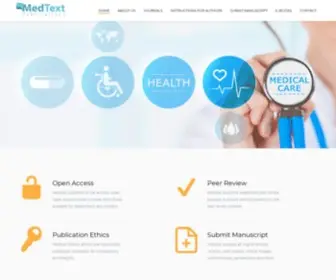 Medtextpublications.com(Medtext Publications LLC) Screenshot