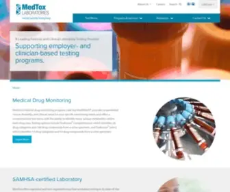 Medtox.com(Drug Testing and Clinical Laboratories) Screenshot