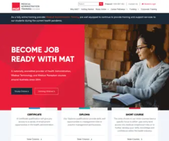 Medtrain.com.au(Medical Receptionist Course) Screenshot