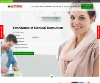 Medtrans.com.au(Online Medical Translation Agency) Screenshot